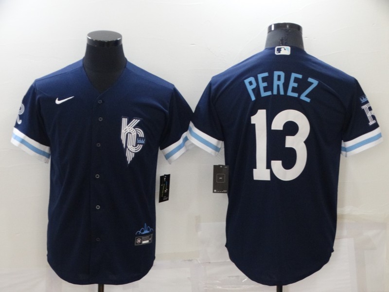 Royals 13 Salvador Perez Navy Nike 2022 City Connect Cool Base Jersey,We sell and wholesale Royals 13 Salvador Perez Navy Nike 2022 City Connect Cool Base Jersey on line form chian!